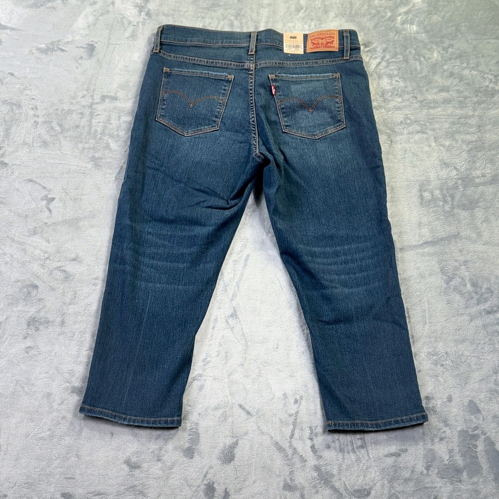 Levis 311 Shaping Skinny Capri Jeans Medium Wash Blue Denim 31 Waist 32" - Picture 2 of 16